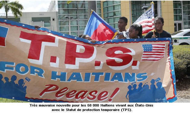 USA/TPS : plus de 50 000 Haïtiens risquent l’expulsion